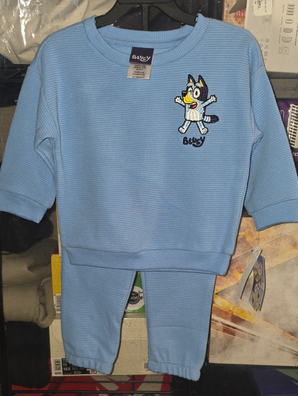 Blue Blugy Kids Matching Set - Blue Two-Piece Outfit